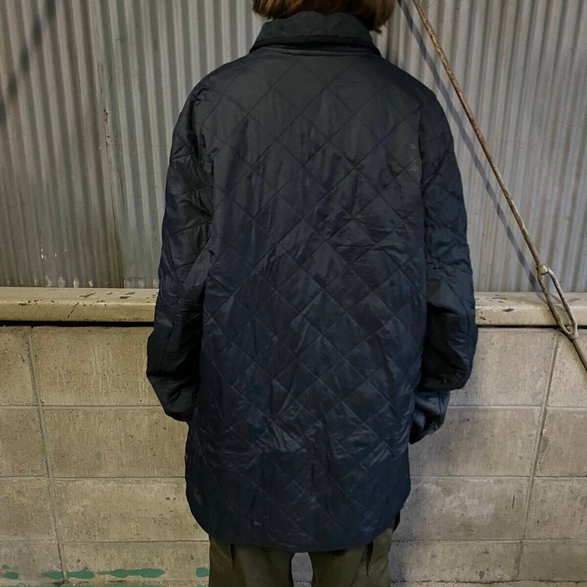 英国製 Barbour バブアー POLARTEC キルティングジャケット メンズL