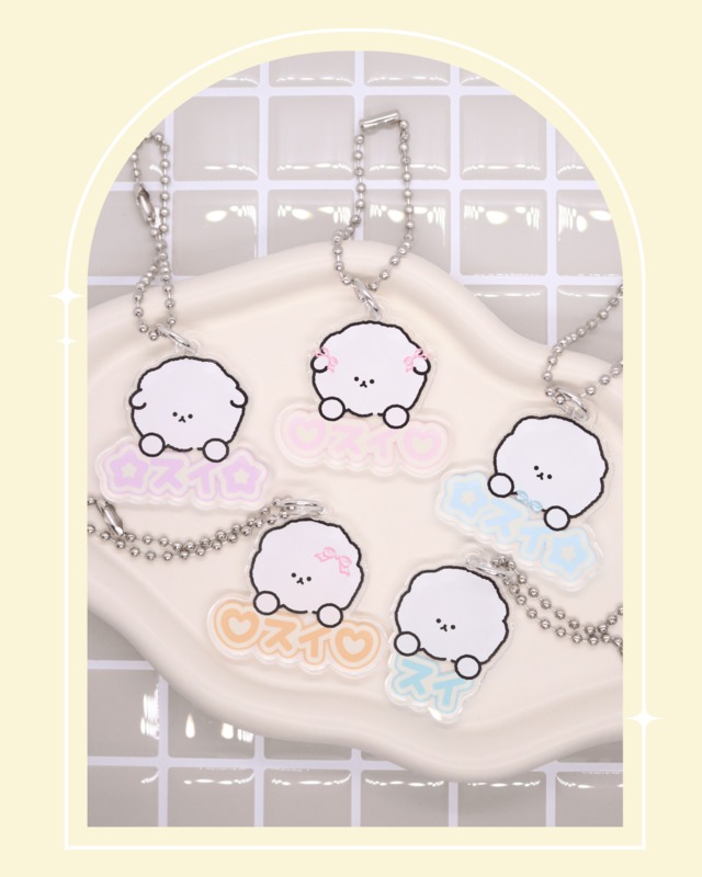 Bichon Goods✧アクキー〔 ぶら下がり 〕