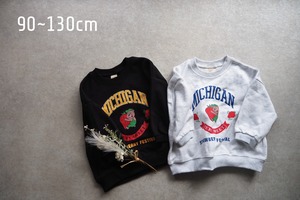 【soybean】MICHIGAN ライトスウェット ブラック 90~130cm