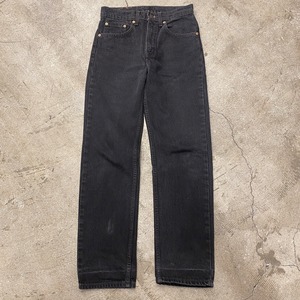 Ⓚ1990s LEVI'S 505 BLACK  DENIM PANTS USA 後染め