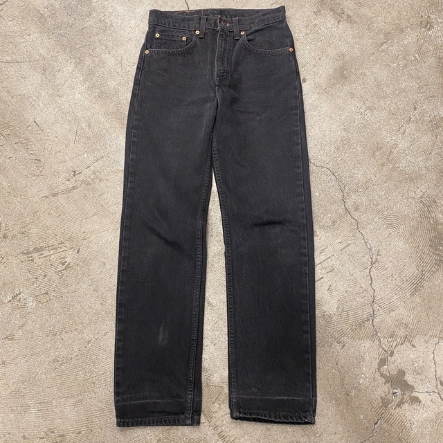 Ⓚ1990s LEVI'S 505 BLACK  DENIM PANTS USA 後染め