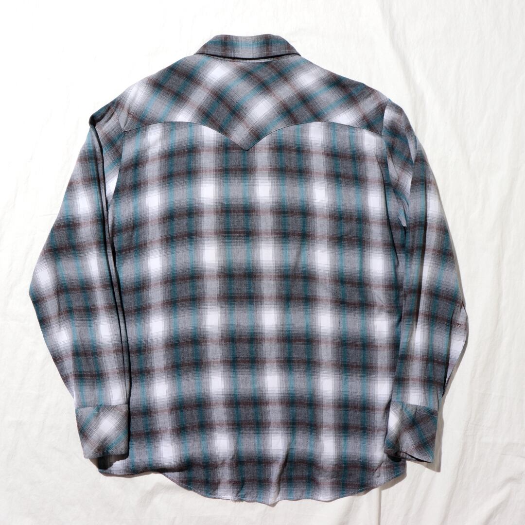 希少 JC Penney 70s XL レーヨン オンブレ ウエスタンシャツ | ENCOUNT