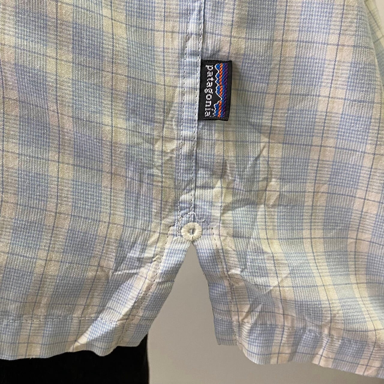 patagonia パタゴニア 半袖 チェックシャツ アウトドアシャツ メンズL
