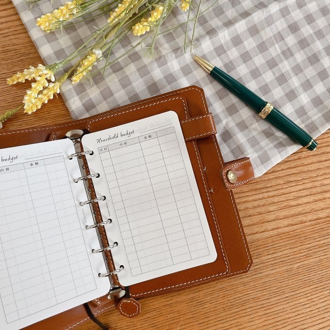 ミニ6穴サイズ/家計簿収支リフィル