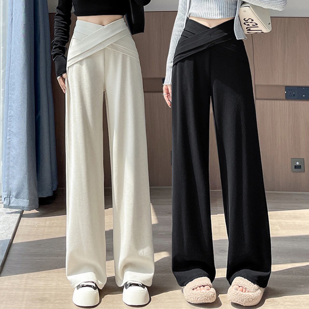 クロスハイウエストパンツ A0202