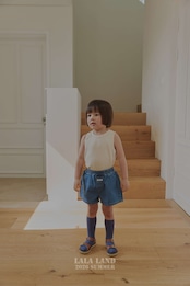 【取寄/韓国直送】LALALAND 26/SM (Kids)ポイントデニムハーフパンツ|夏服|韓国子供服