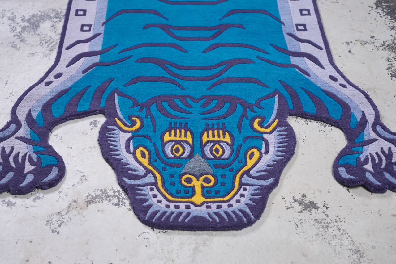 Tibetan Tiger Rug 《Lサイズ•ウール・オリジナル3・ミスティック