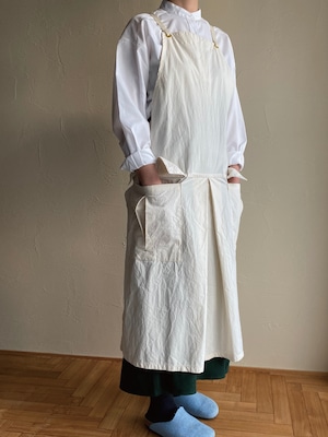 POLITE work apron 02 KI / ポライト ワークエプロン 02(キナリ)