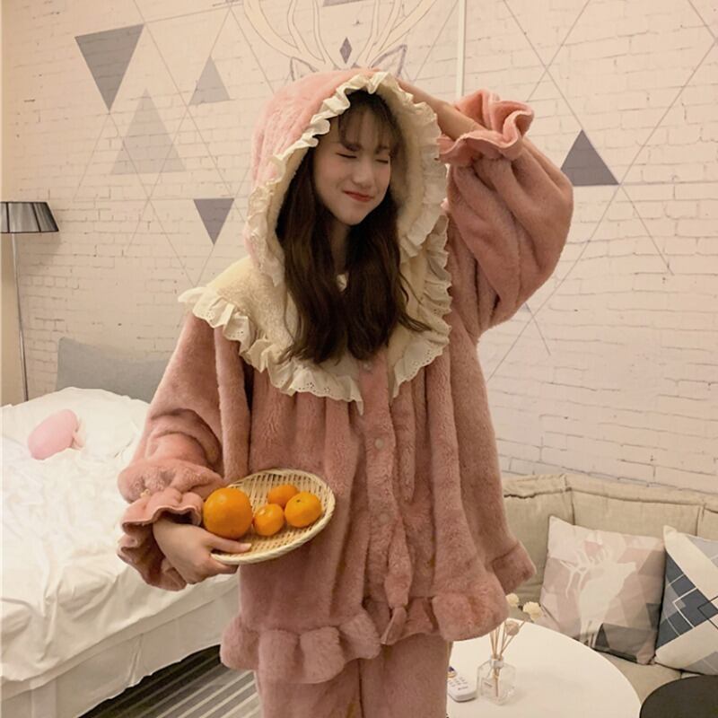 ウィンターレディースレース 大人ガーリー スウィート キュート カジュアル 冬物 萌量不足64388224450