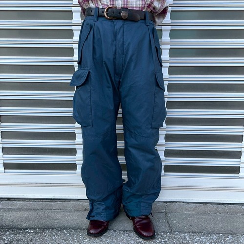 90s Canadian Army カナダ軍 空軍 実物 フライト パンツ L デッキパンツ オーバーパンツ ヴィンテージ ミリタリー エアフォース ブルー