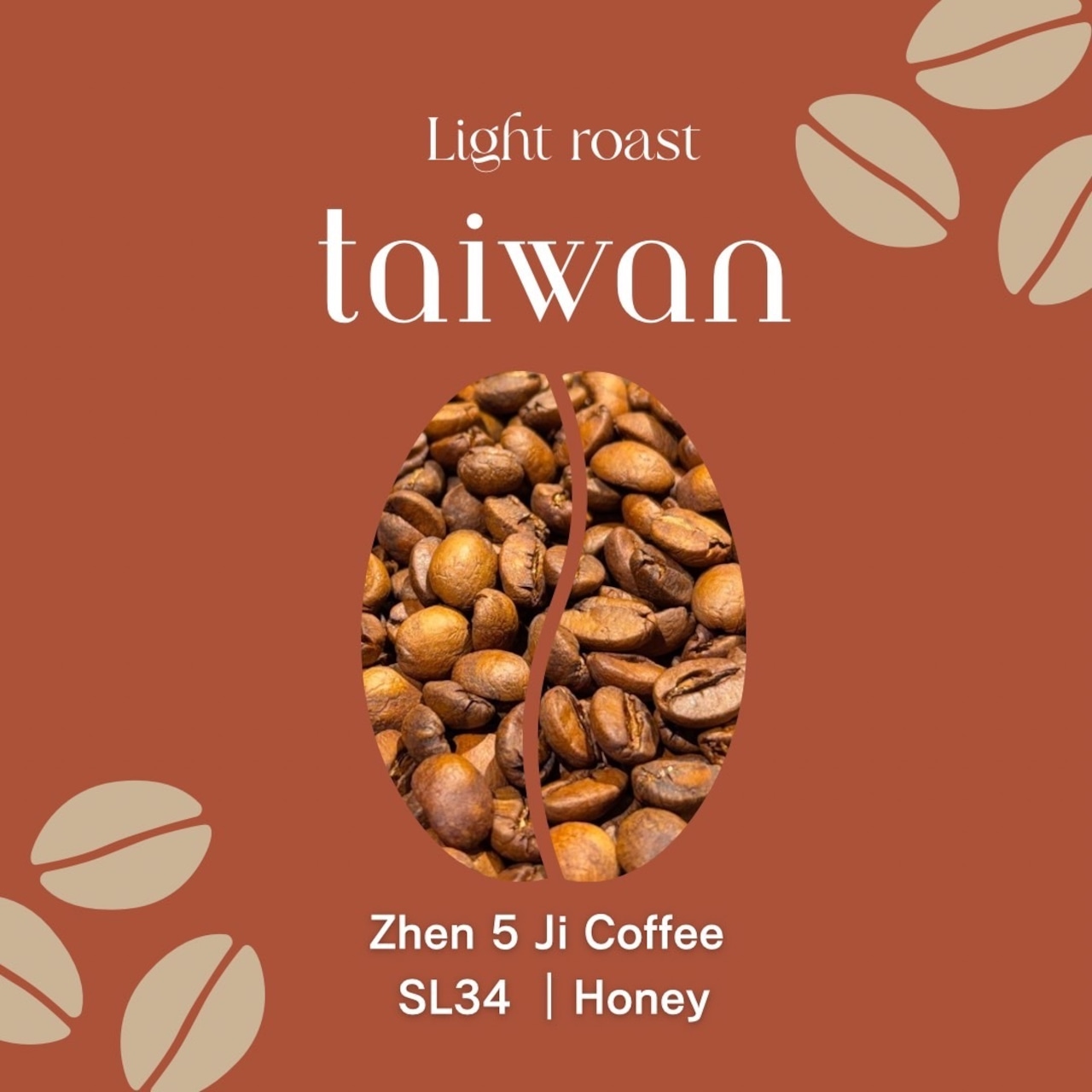 【台湾】Zhen 5 Ji Coffee SL34 Honey｜Light Roast - 100g