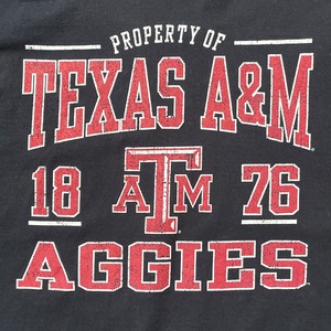 【Russell】カレッジ テキサスA&M大学 プリント Tシャツ XL ビッグサイズ アメリカンフットボール AGGIES US古着