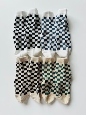 チェッカーフラッグ socks 4set（13〜23cm）3617
