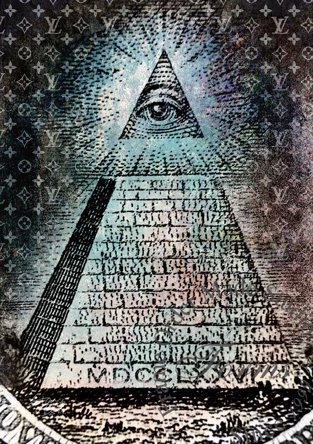 ブランドオマージュアート スターデザイン フリーメイソン ルイ ヴィトンd ポスター インテリア 家具 絵画 アートショップフォームス