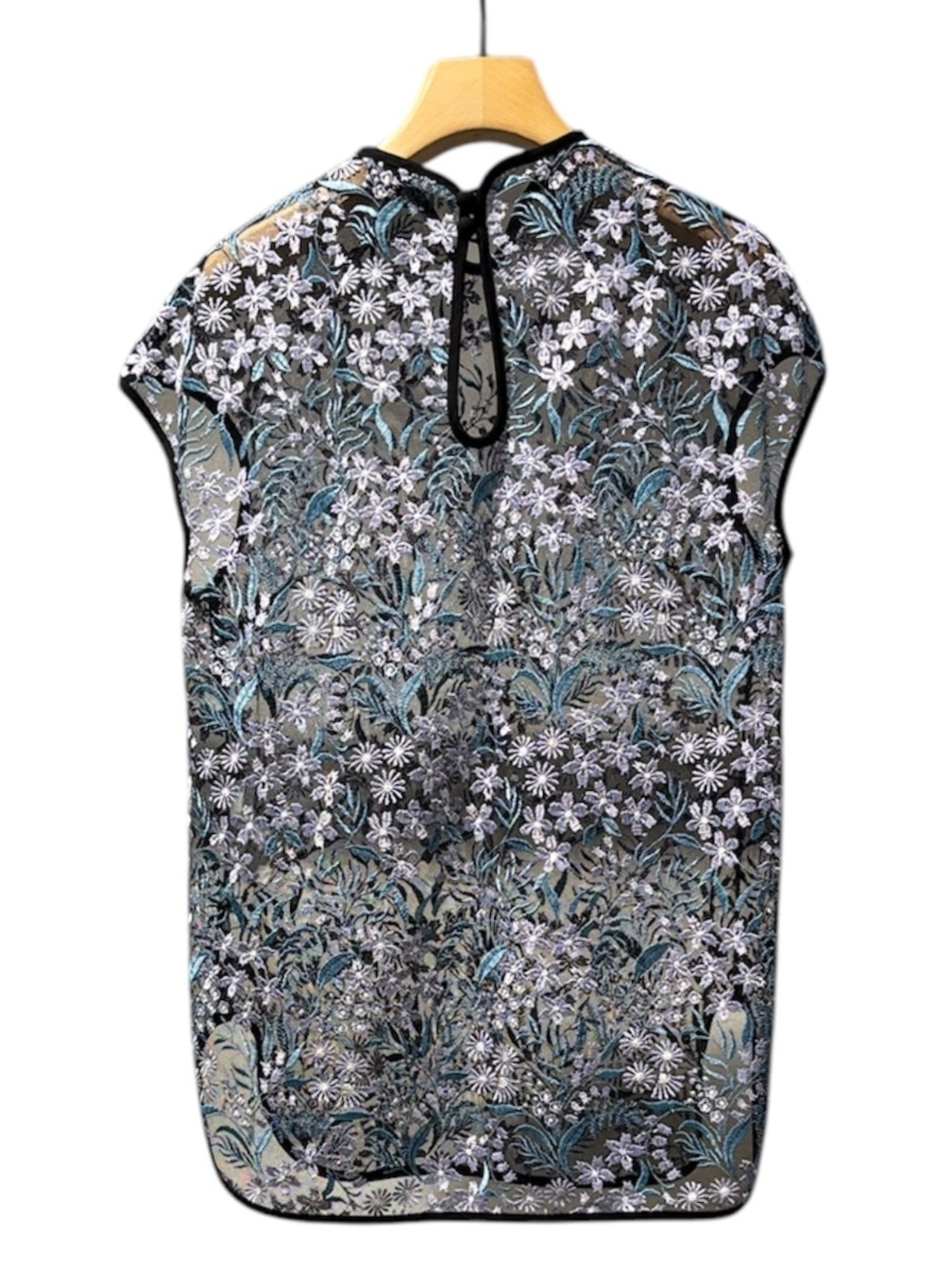 【25SS】Mame Kurogouchi マメ クロゴウチ / Floral Lace French Sleeve Top - 2