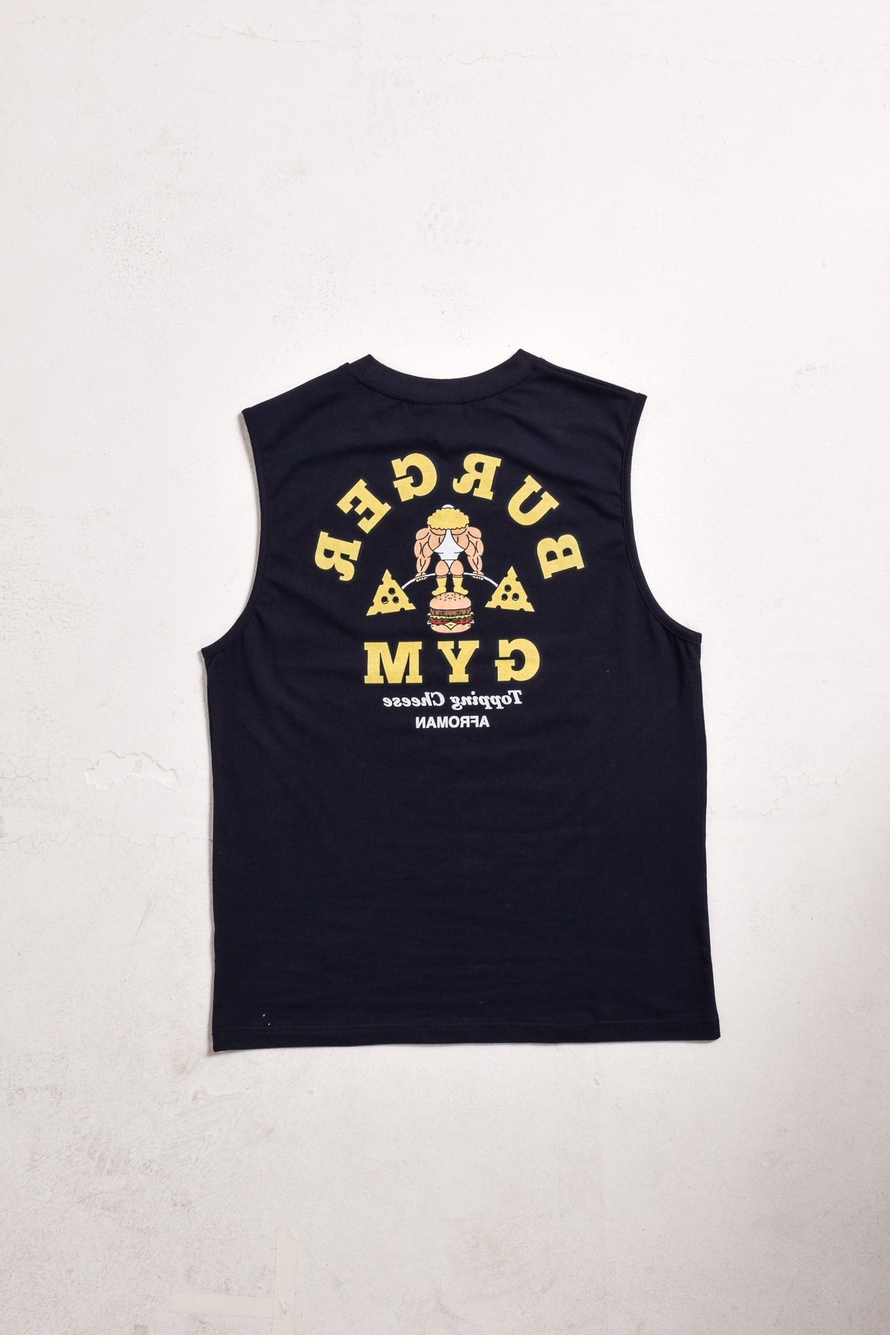 バーガージムタンクトップ　ネイビー