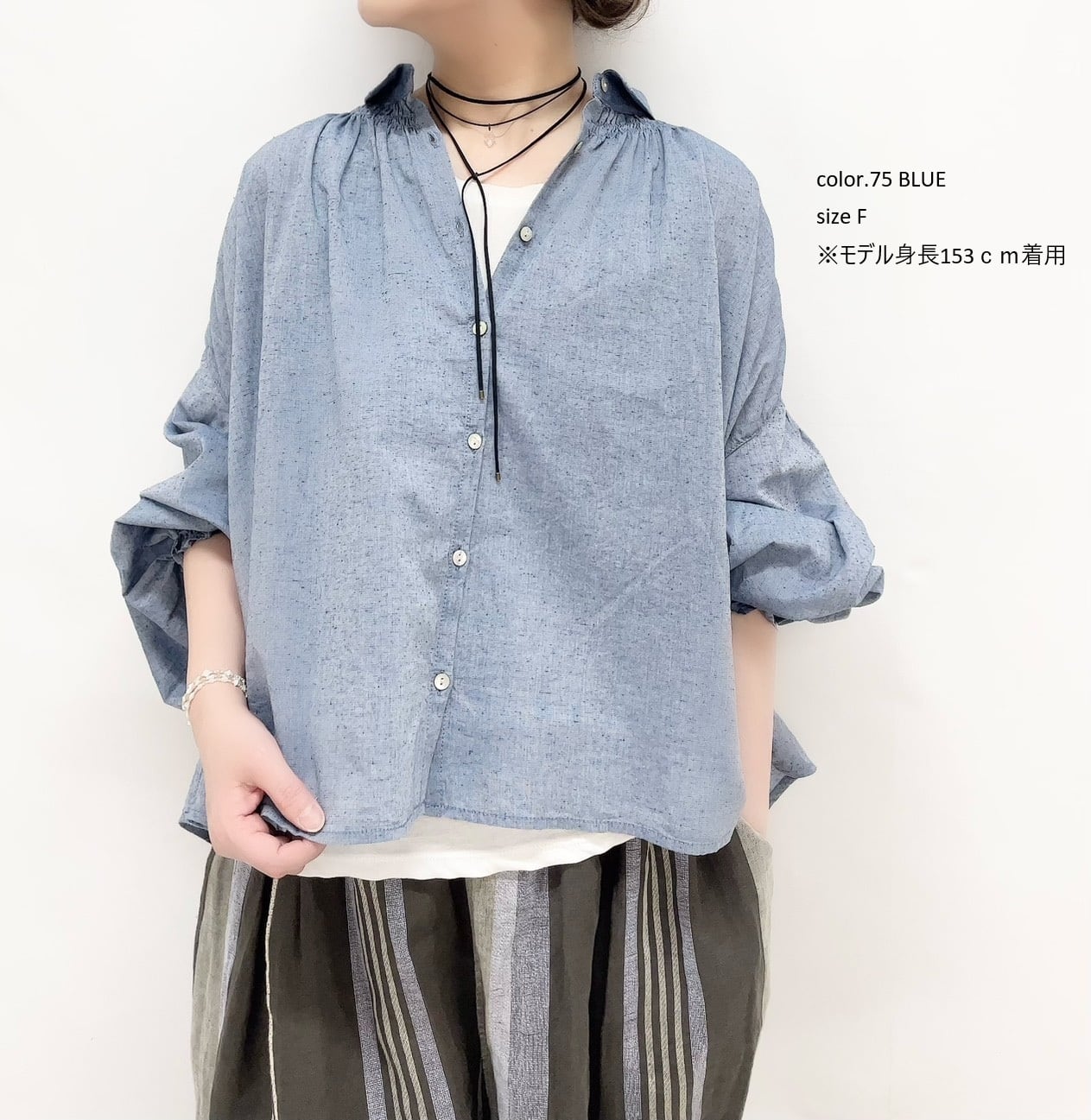 tumugu】コットンシルクシャンブレーシャツ / TB26204 | syozikiya