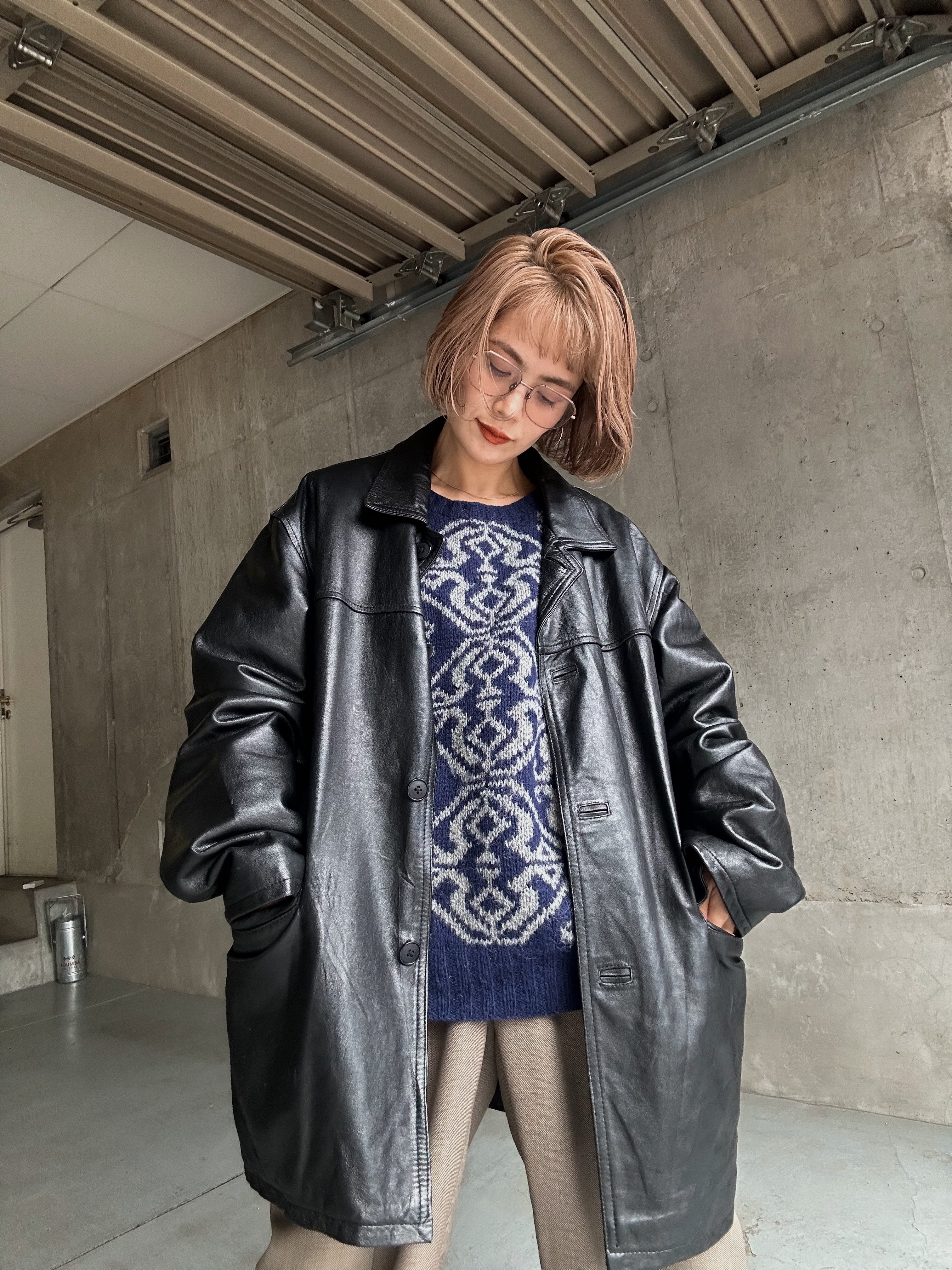 ジャケット・アウター LAY OVERSIZED OVERLAP COAT Window pen TURNTIDE is now on sale Oversize Belted Long Coat WN3839