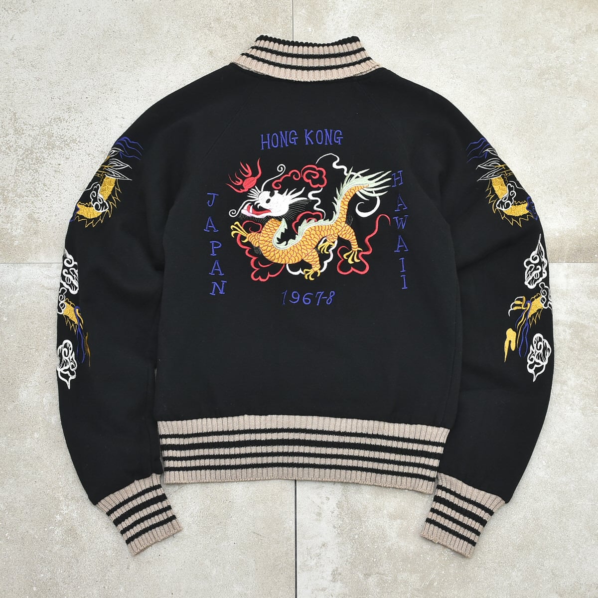 90's～ PSJ dragon embroidery souvenir jkt | 古着屋 grin days