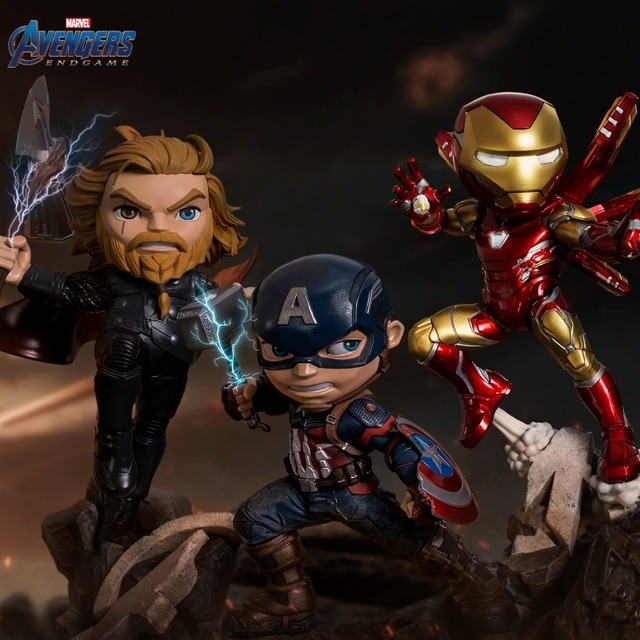 ミニヒーローズ アベンジャーズ エンドゲーム キャプテン アメリカ スティーブ ロジャース Pvc Homecoming ミニヒーローズ アベンジャーズ エンドゲーム キャプテン アメリカ スティーブ ロジャース Pvc Homecoming