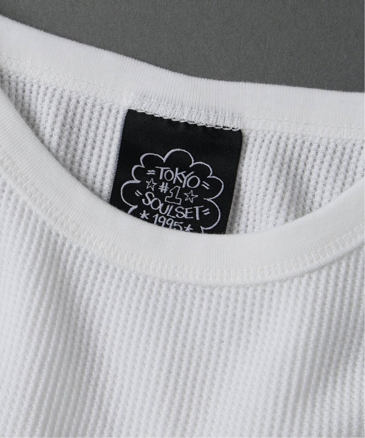 TOKYO No.1 SOUL SET×ERIC HAZE 別注ワッフルLS WHITE (キーホルダー付)