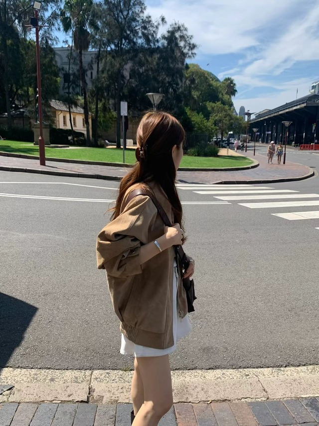 (OUNCE) boston real suede jacket