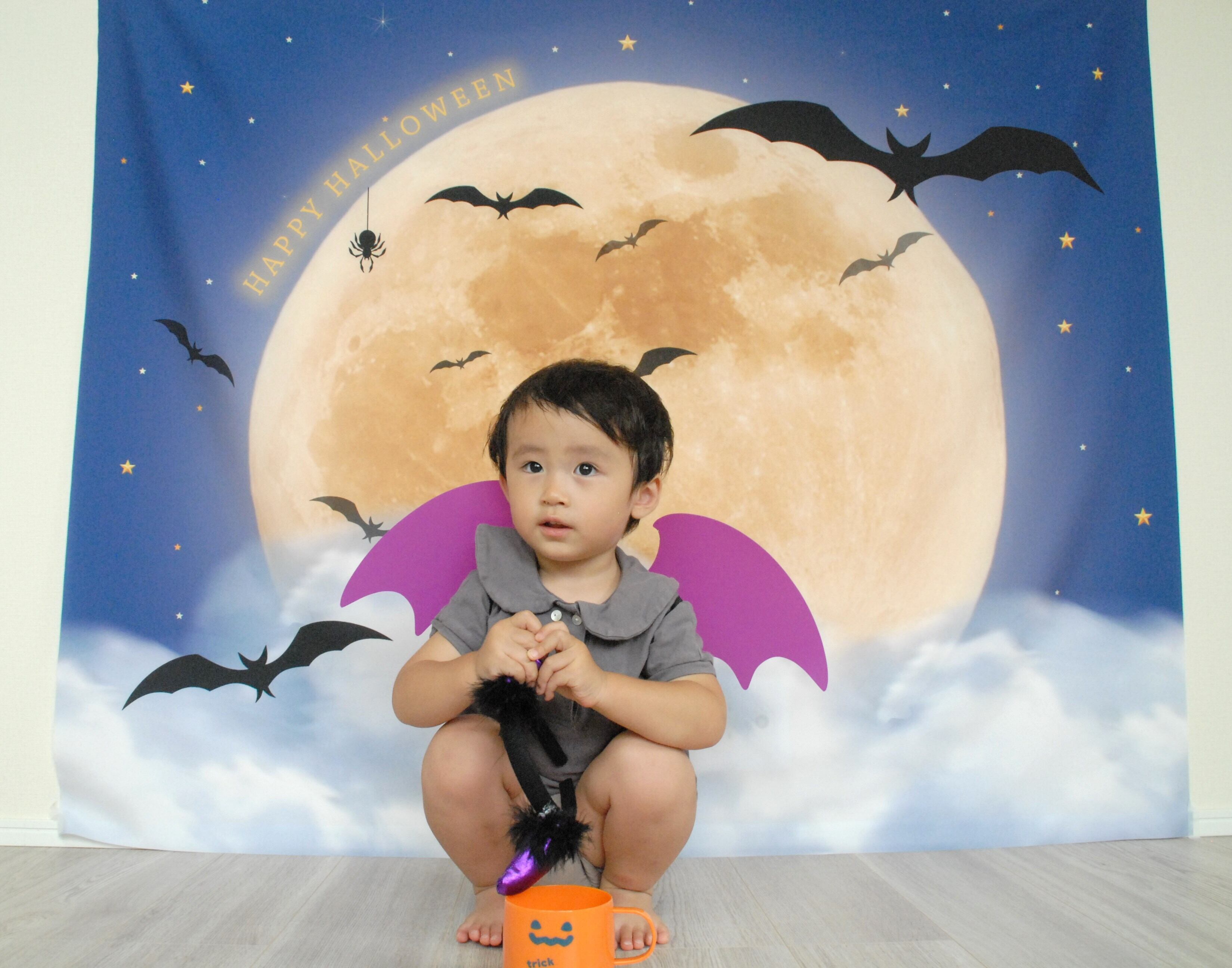 ハロウィンナイトマット｜おうち写真館・ハロウィン背景布・日本製