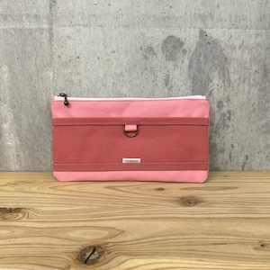 ▼Mulch Wallet pouch 【ピンク×カラクレナイ】