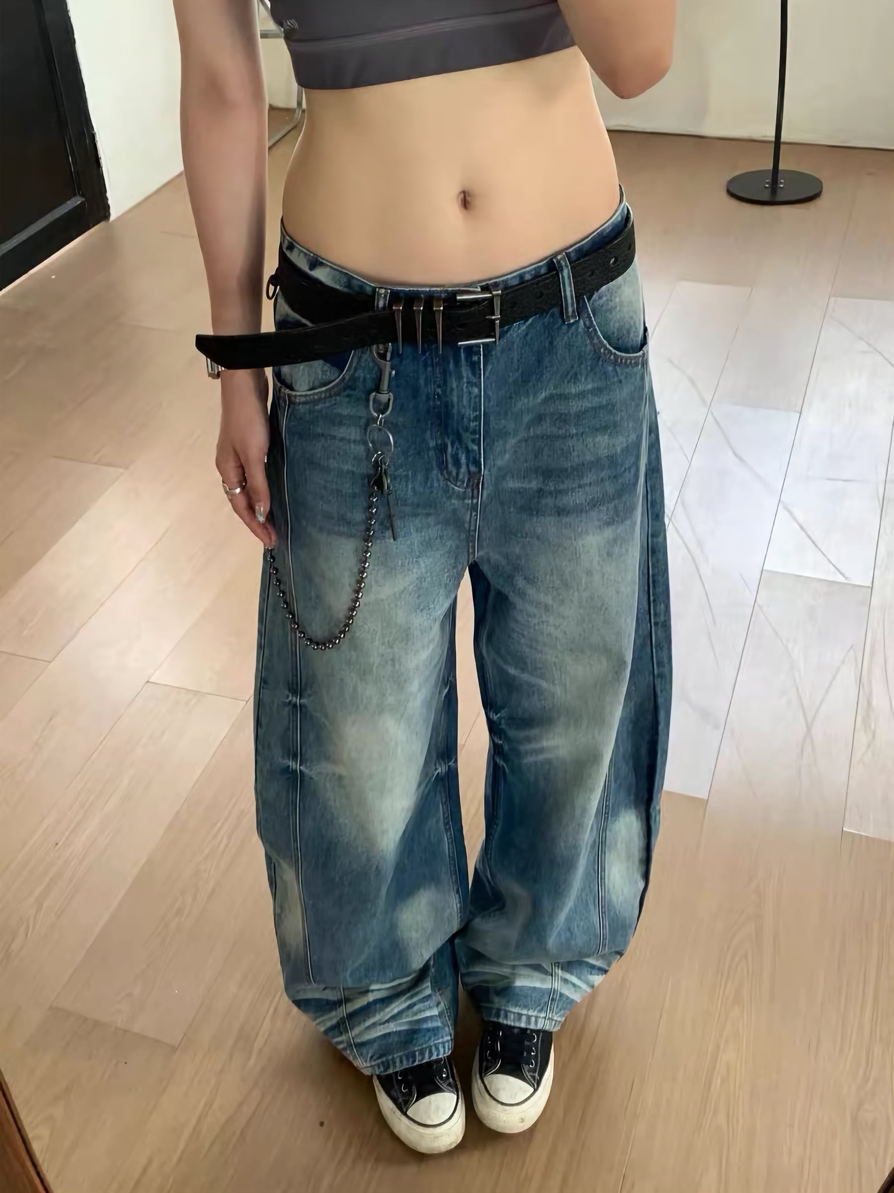 ヴィンテージウォッシュ バレルレッグデニム / Vintage Wash Barrel Leg Denim