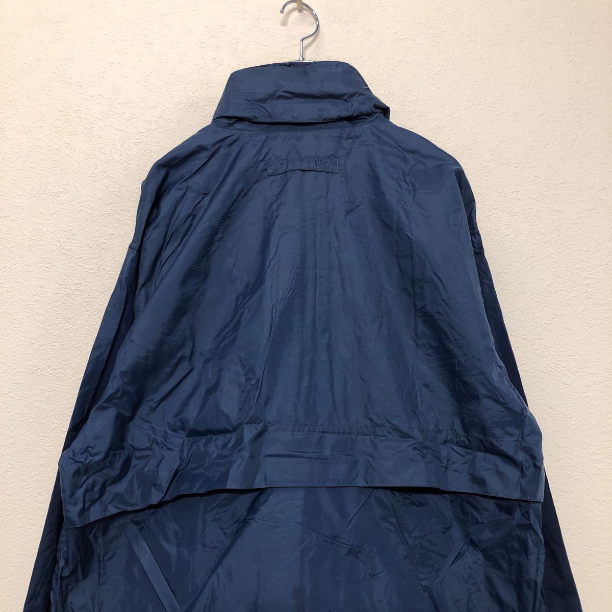 LAND'S END ナイロン ジャケット L ネイビー ランズエンド ジップ