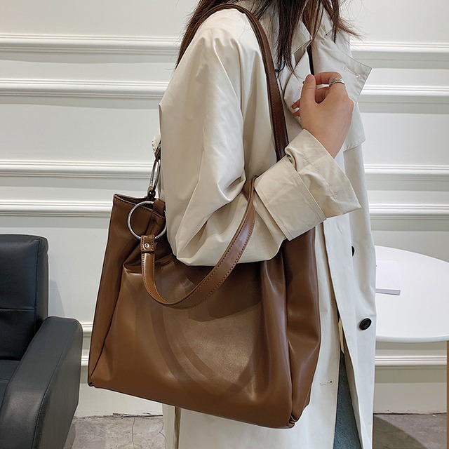 レザーショルダーバッグオータム 秋物 トートバッグ Tiancai_Wing_Bag57244806639