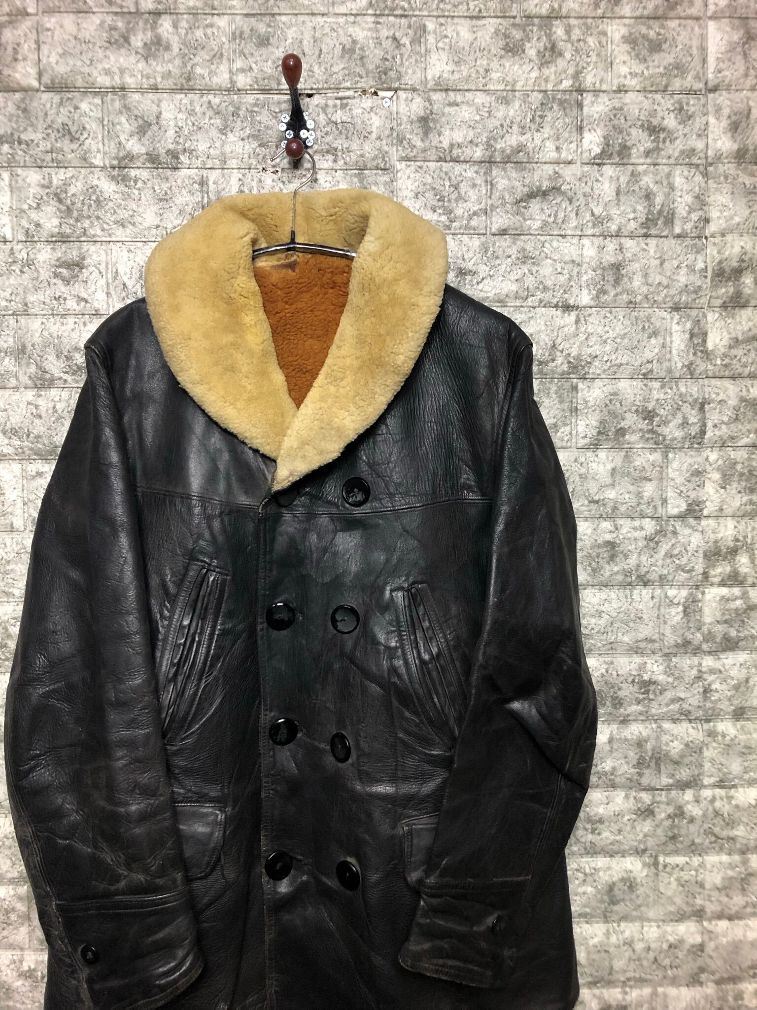 ホースハイド レザーカーコート 荒っぽ 30s ホースハイド レザーカーコート 荒っぽ 30s