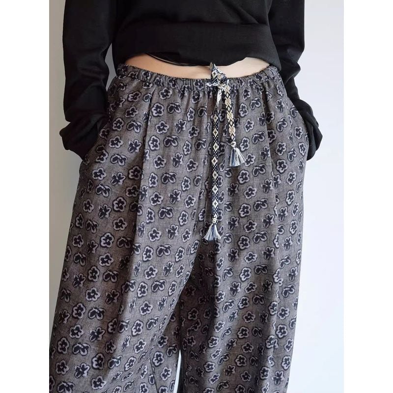 handwriting flower design easy pants 101600