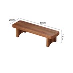 スツール ロータイプ 高さ15cm 長方形 木製 シンプル 椅子 ファッションソファスツール コーヒーテーブル ホーム 小さなスツール ロースツール 玄関