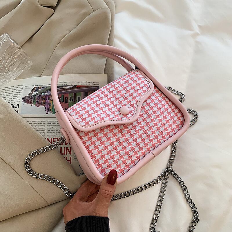 サマーチェーン 夏物 スクウェア メッセンジャーバッグ 手作りハンドバック50649383330