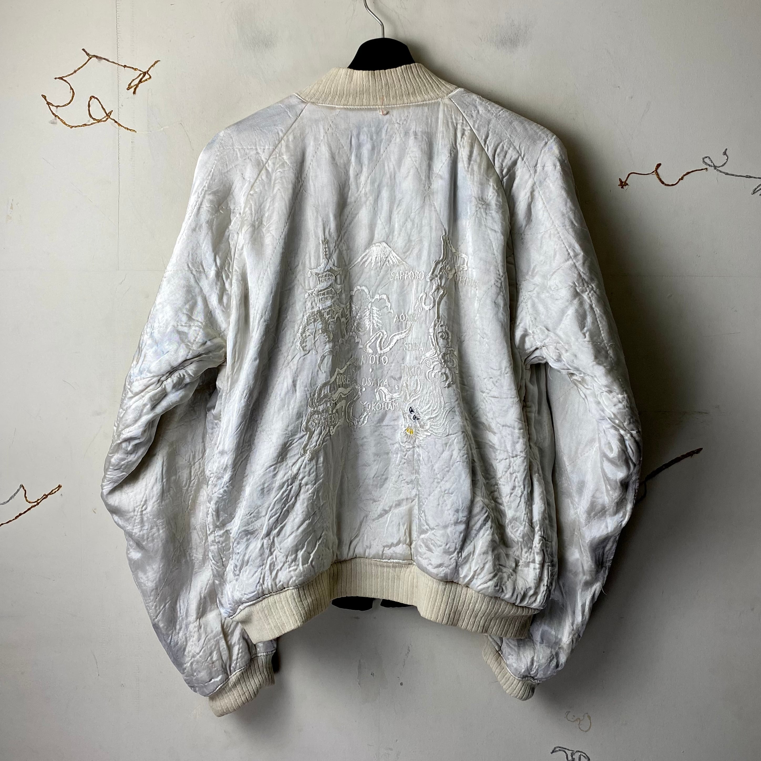 vintage 1950's velour souvenir jacket “japan” | NOIR ONLINE