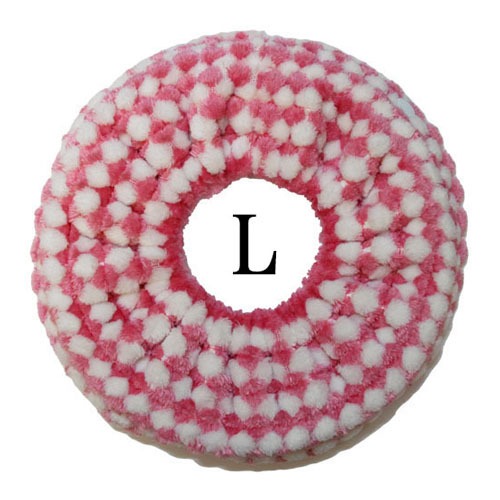 エステバスボール【Lサイズ専用】ふわリング（ピンク×ホワイト）　 [L size] fluffy ring  [pink×white color]