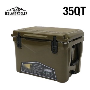 別注 オリーブドラブ ICELANDCOOLER アイスランドクーラーボックス 35QT 自衛隊色