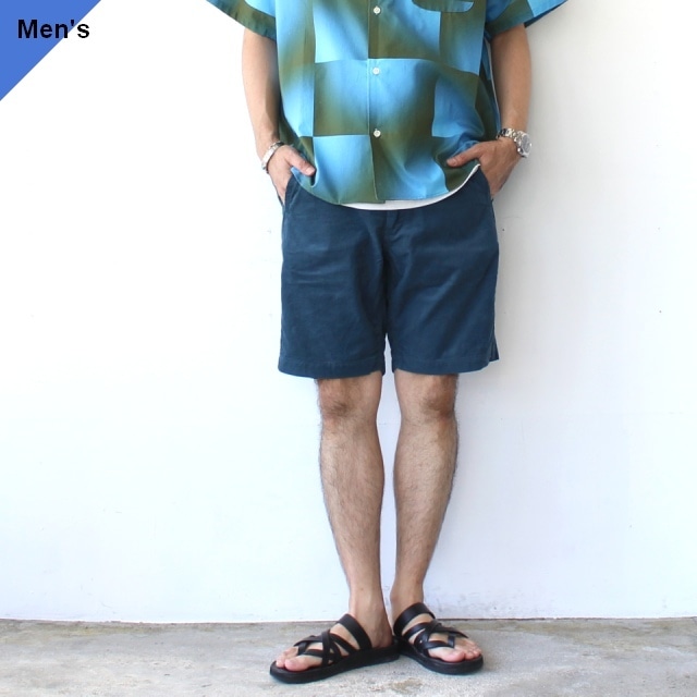 【ラスト1点】another 20th century コーデュロイショーツ Chess Game Shorts (Steel)
