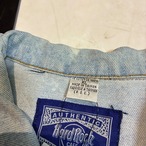 Hard Rock Cafe TORONTO 刺繍デニムジャケット　ブリーチ　ハードロックカフェ