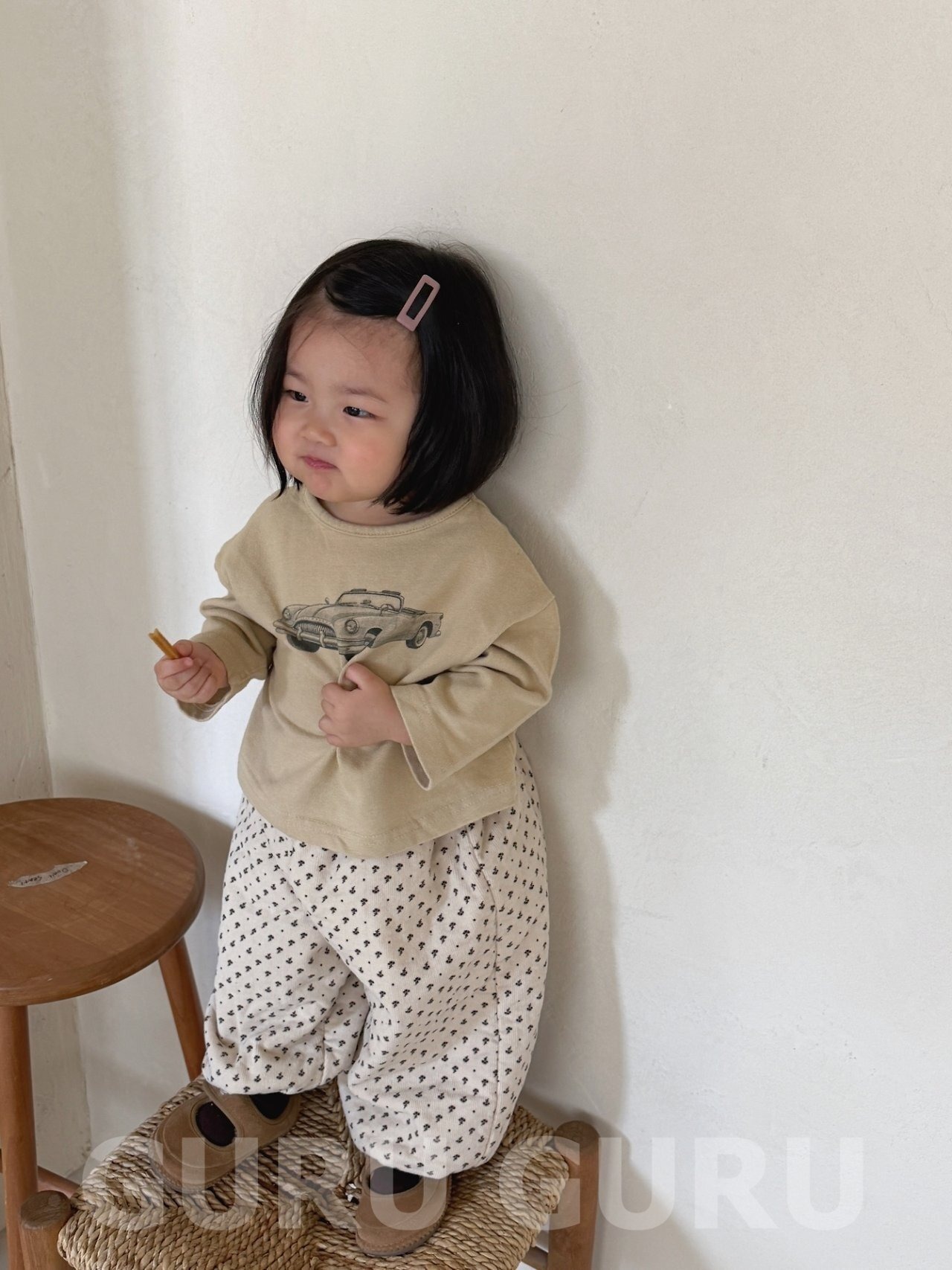 GURUGURU［取寄］flower bonding sausage pants 26winter