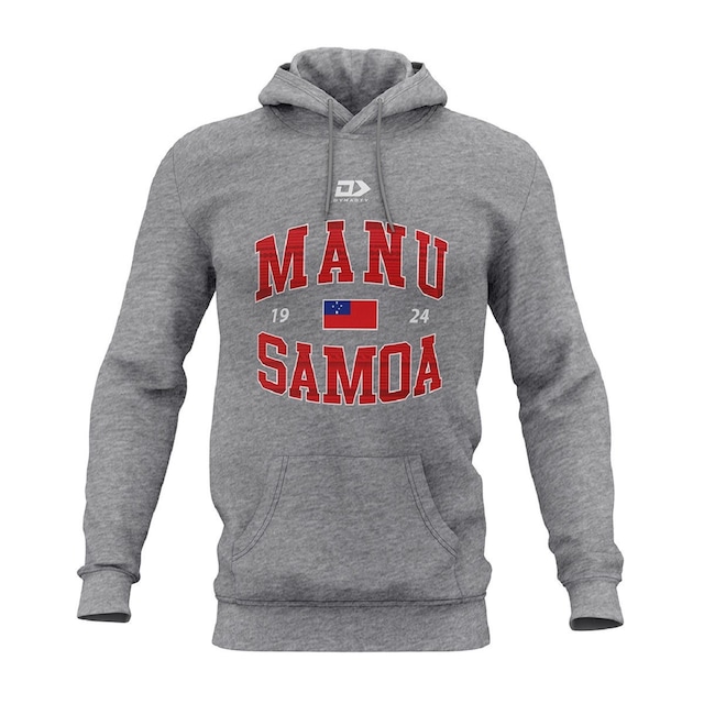 Manu Samoa Rugby 2021 Graphic Hoodie Grey