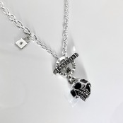 SKULL NECKLACE T-BAR / スカルネックレス Tバー