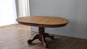 Vintage Oak Pedestal Table　送料込