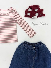 韓国子供服 / 26Autumn / 〖取寄〗Yogurt Mansion / もちもちTシャツ / キッズ服 *XS~JM*