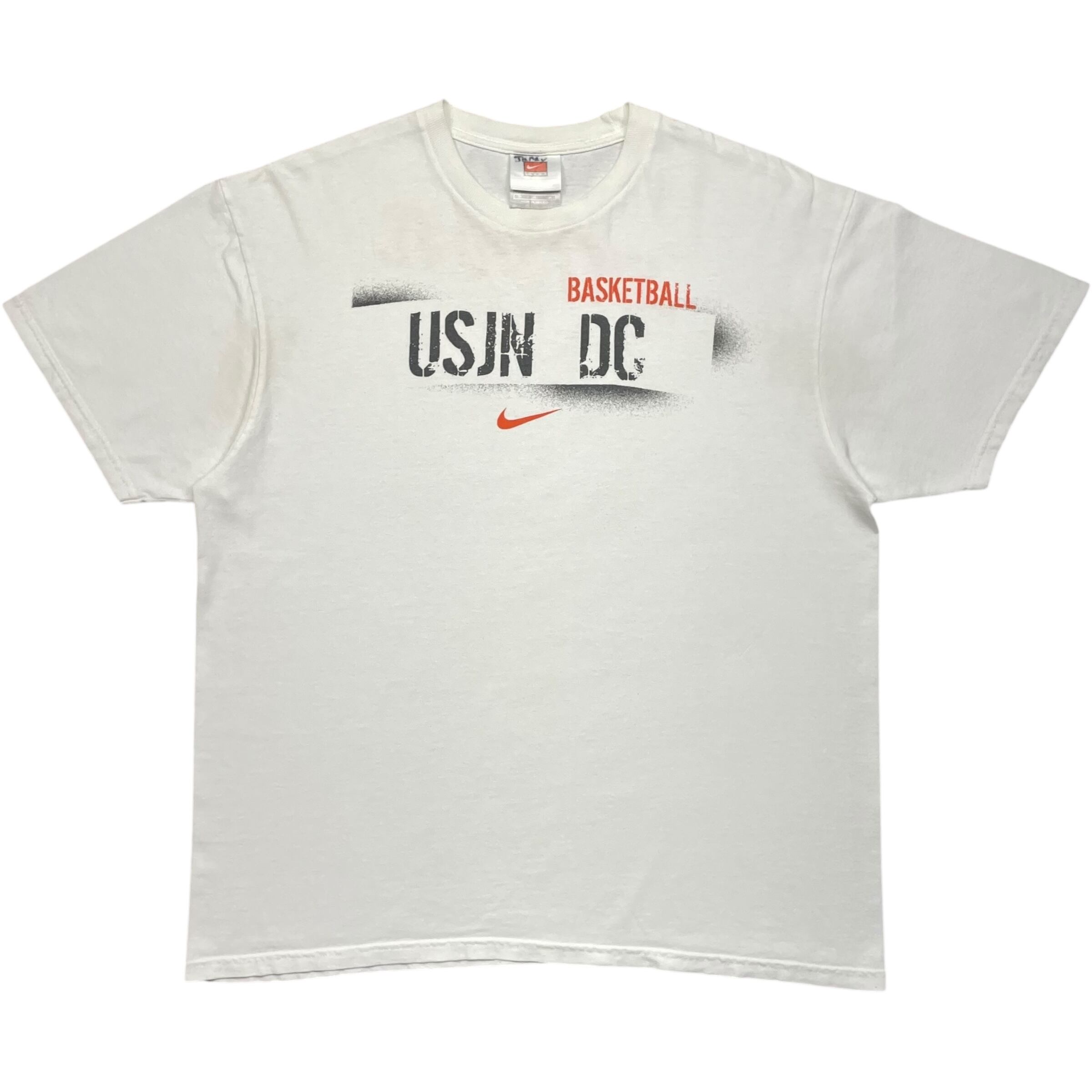 《M》 NIKE ナイキ Tシャツ バスケットボール JUST DO IT. プリント ホワイト no.8344