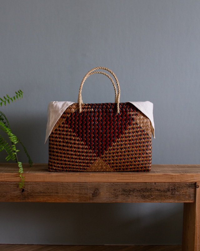 【From THAILAND】Woven Seagrass Bag <Long Horizon>