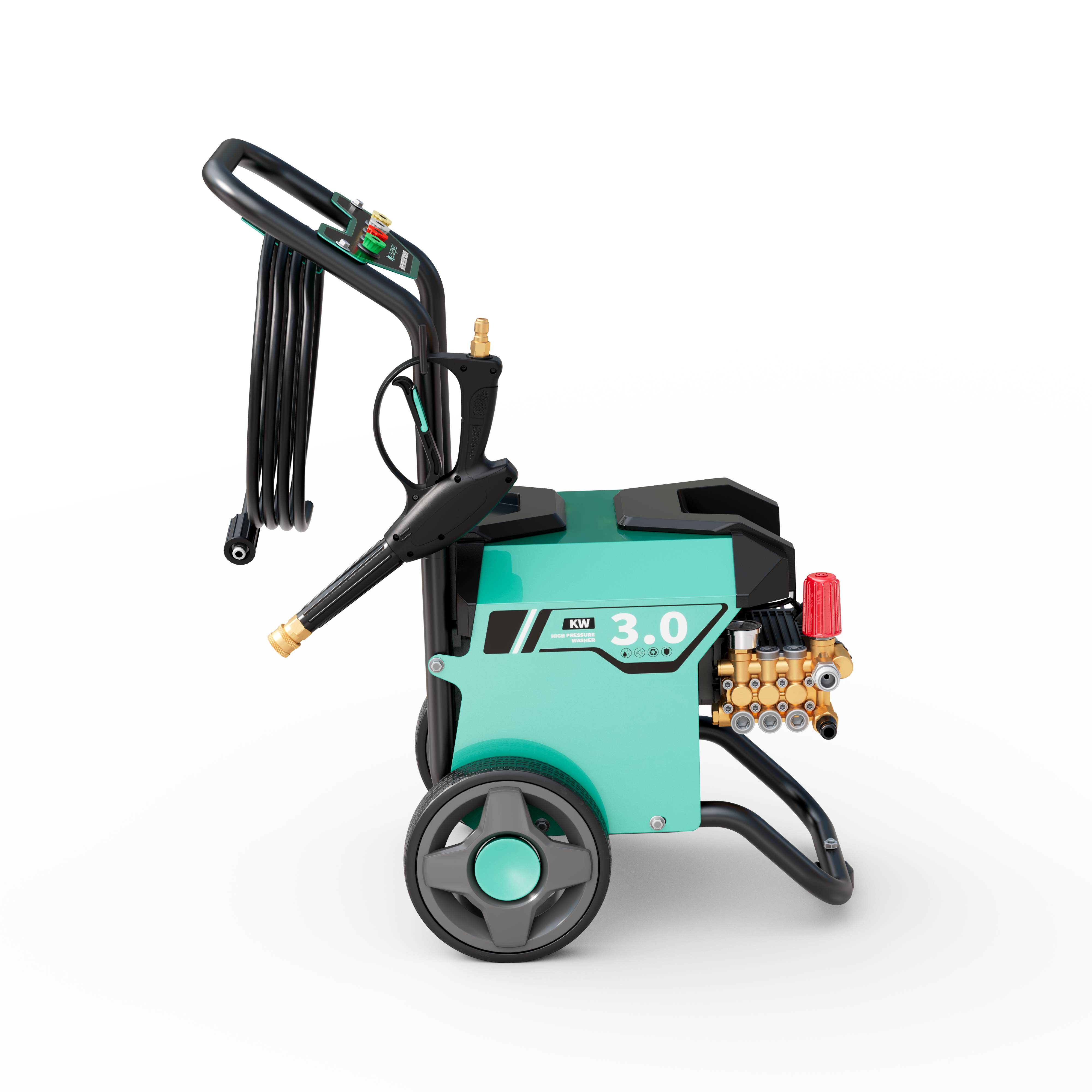 ☆効果抜群！☆Kareyouエンジン式高圧洗浄機 21Mpa ハイパワー 4つの ☆