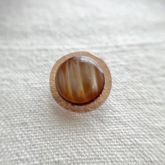 ●『2個セット』シャイニーブラウン×クリアブラウン 17.5㎜