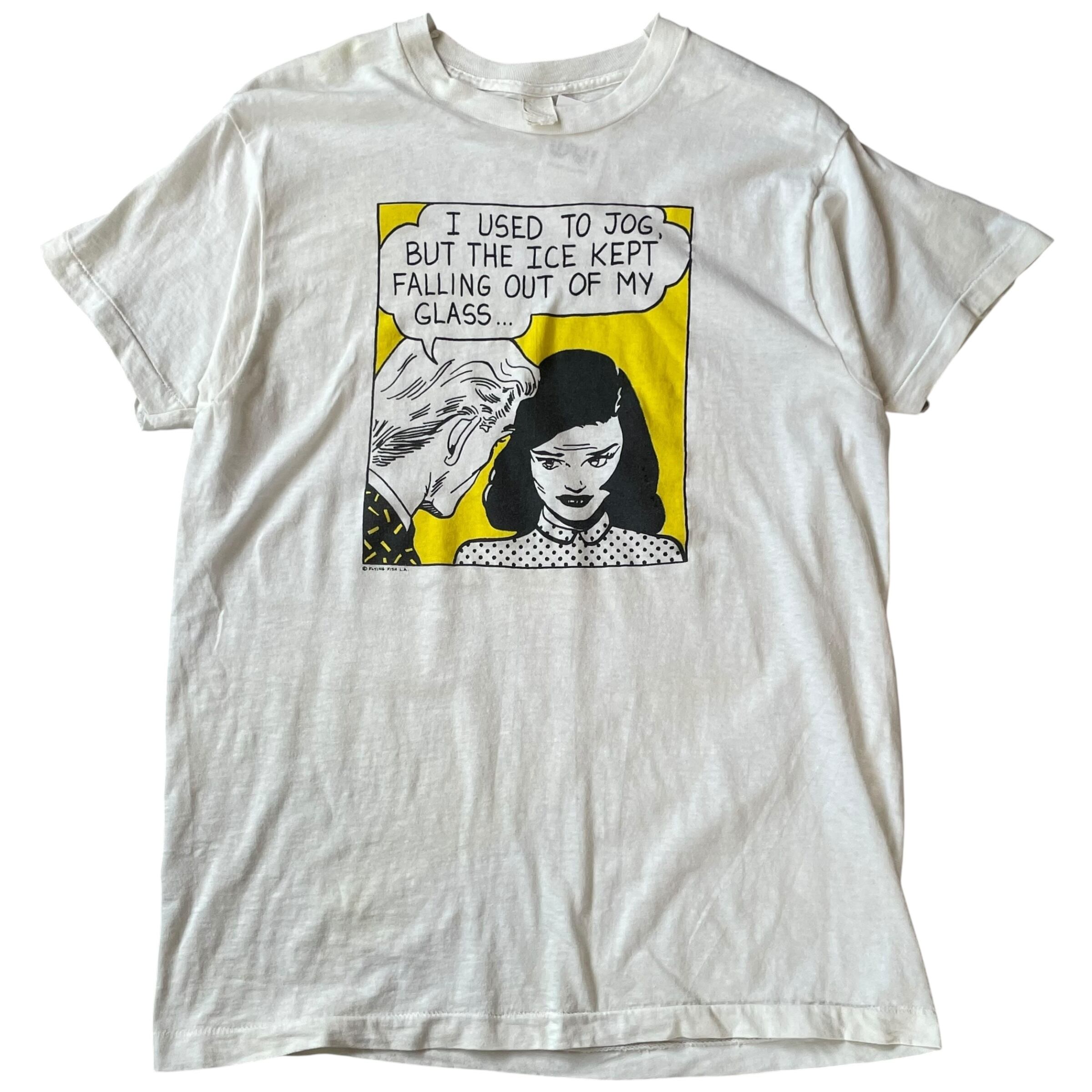 80s Roy Lichtenstein "I Used To Jog, ..." T-shirt